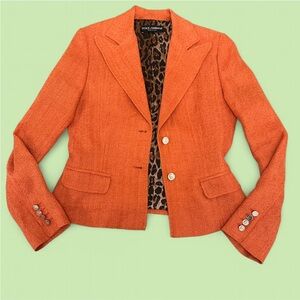 Dolce & Gabbana Vibrant Orange Blazer